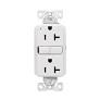 Tomacorriente Duplex GFCI TR WR 20A 125V NEMA 5-20R Especial sin Placa Blanco