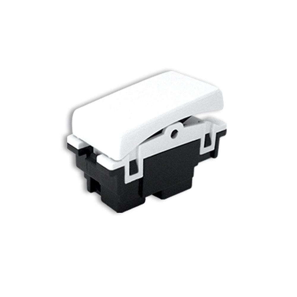 Apagador Sencillo 1 Gang 15A 127VCA Con Placa Tipo ROYER Blanco (1006211WP)