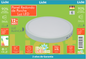 PANEL PARCHE REDONDA 12W 6500K (LICHT LED) LUZ BLANCA (C/40)
