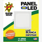 PANEL PARA EMPOTRAR CUADRADO 9W 6500K (SUPER NOVO) LUZ BLANCA (C/40)