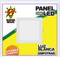 PANEL PARA EMPOTRAR CUADRADO 24W 6500K (SUPER NOVO) LUZ BLANCA (C/20)