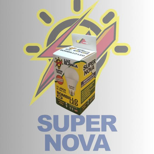 BOMBILLO (SUPER NOVA 8 WATTS) DE 8W /100 UNIDADES 6500K LUZ BLANCA