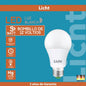 BOMBILLO DE 9W DE 12 VOLTIOS 6500K Luz Blanca (LICHT LED) (C/100)