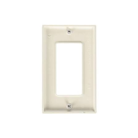 Placa 1 Gang Para Accesorios DECORA Tipo ROYER Blanca