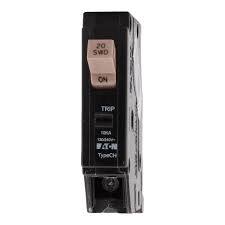 Interruptor (breaker) de enchufar tipo CHF 1P 20A 120V 10kAIC UL #14-8 AWG (CHF120)